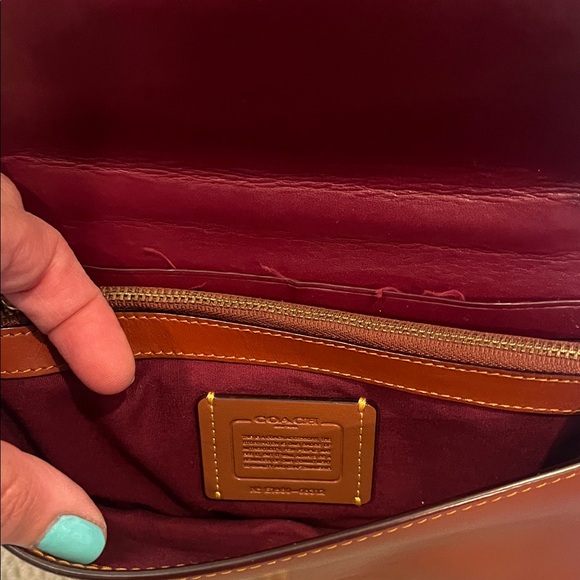 Coach Tan and Brown Crossbody Bag - Picture 4 of 5